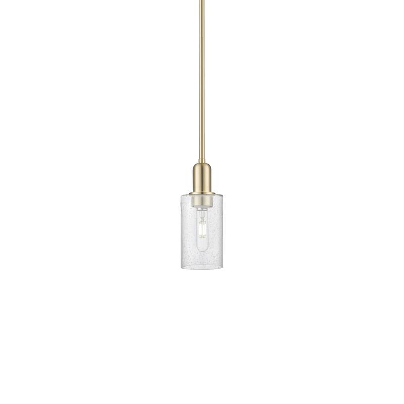 Innovations Lighting 716-1S-10-5 Clymer Pendant Clymer 5" Wide Mini - Champagne Bronze / Seedy