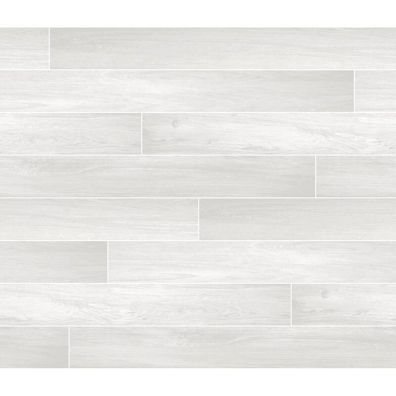 InHome Ash Porcelain Planks Peel & Stick Rolled Backsplash
