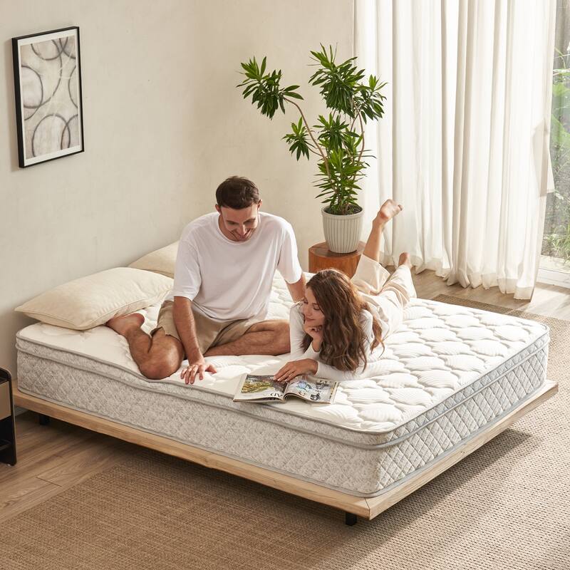 King Size Mattress,12 Inch Hybrid King Mattress in a Box with Memory Foam and Pocket Spring