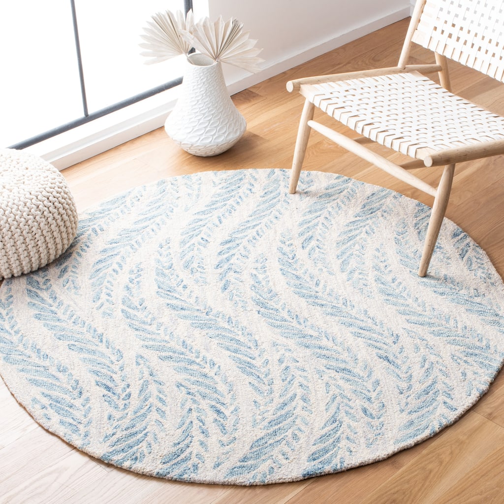 SAFAVIEH Handmade Micro-Loop Maele Modern Wool Rug