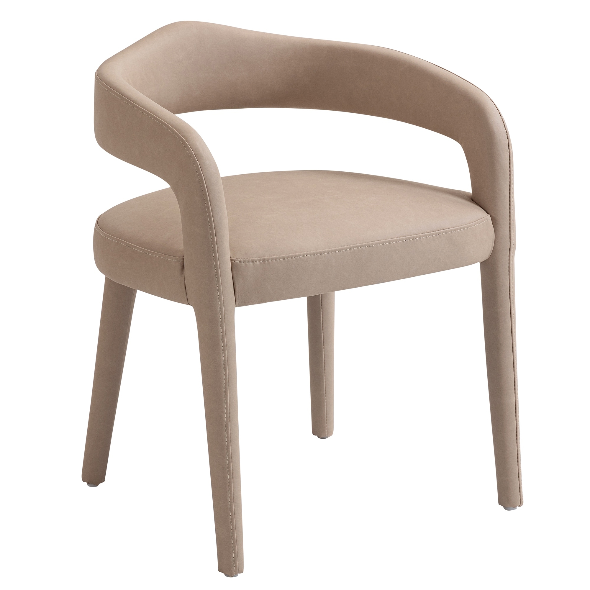 Modern Faux Leather Dining Chair, Set of 2