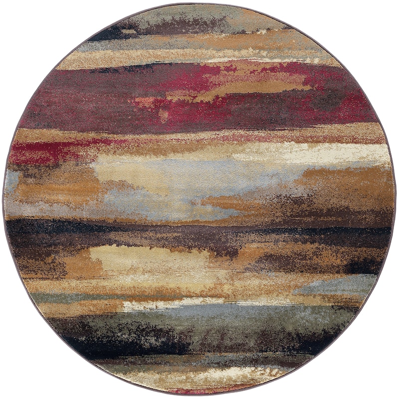 Flora Transitional Stripe Indoor Area Rug