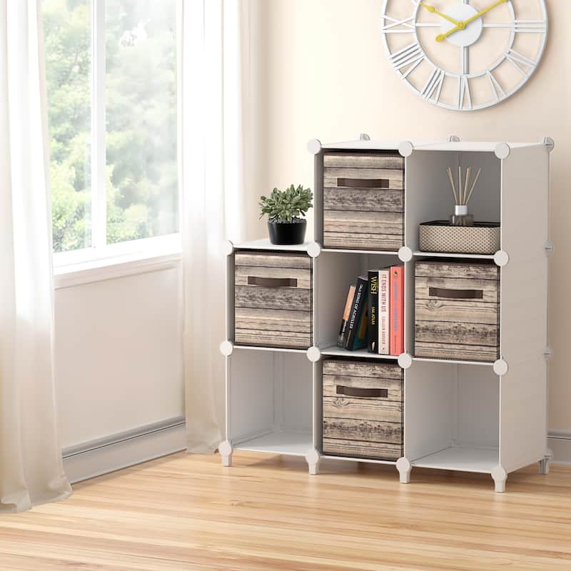 Sorbus Cube Storage Organizer – Waterproof Cubby Shelf for Closet, Toys, Books, Shoes, Décor – Space-Saving Bookshelf