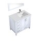 preview thumbnail 5 of 6, Jacques 30 in. W x 22 in. D Dark Grey Bath Vanity, White Quartz Top, and 28 in. Mirror