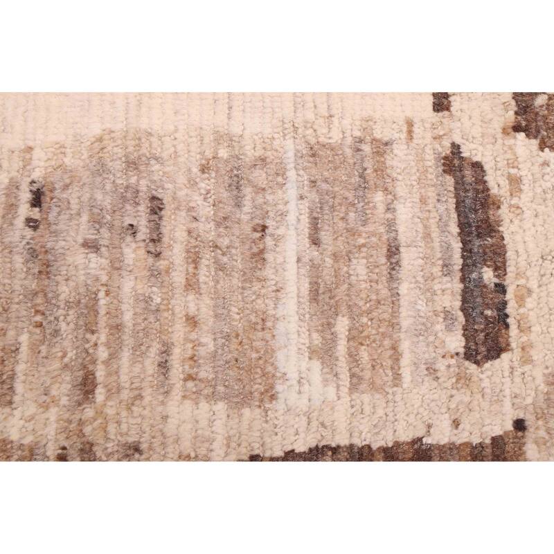 ECARPETGALLERY Hand-knotted Pak Finest Marrakesh Ivory Wool Rug - 8'9 x 11'4