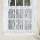 preview thumbnail 4 of 3, Sweet Home Collection Songbird Motif White Knit Lace Window Curtains - Swag, Tier & Valance 24" Tier Pair
