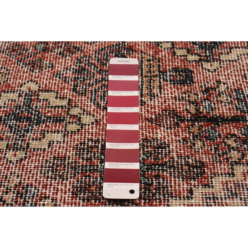 ECARPETGALLERY Hand-knotted Antalya Vintage Red Wool Rug - 7'3 x 10'7