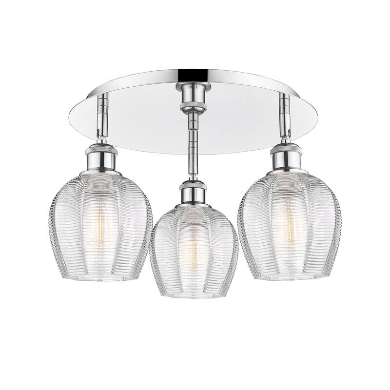 Innovations Lighting Norfolk - 3 Light 18" Flush Mount
