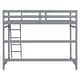 preview thumbnail 11 of 20, Modern Twin Size High Loft Bed with Inclined Ladder and Guardrails for Bedroom