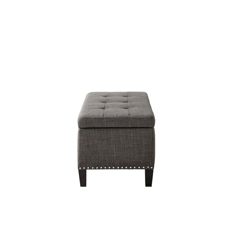 Elegant Mid-Century Modern Upholstered Tufted Top Storage Bench for Versatile Spaces