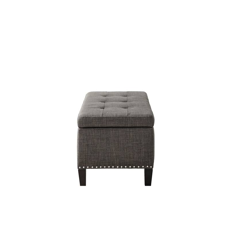 Mid-Century Modern Upholstered Storage Bench with Tufted Top for Stylish & Functional Storage