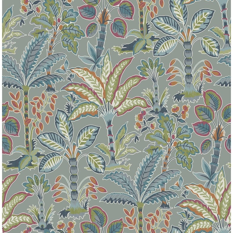 NuWallpaper Grey Kapok Peel & Stick Wallpaper