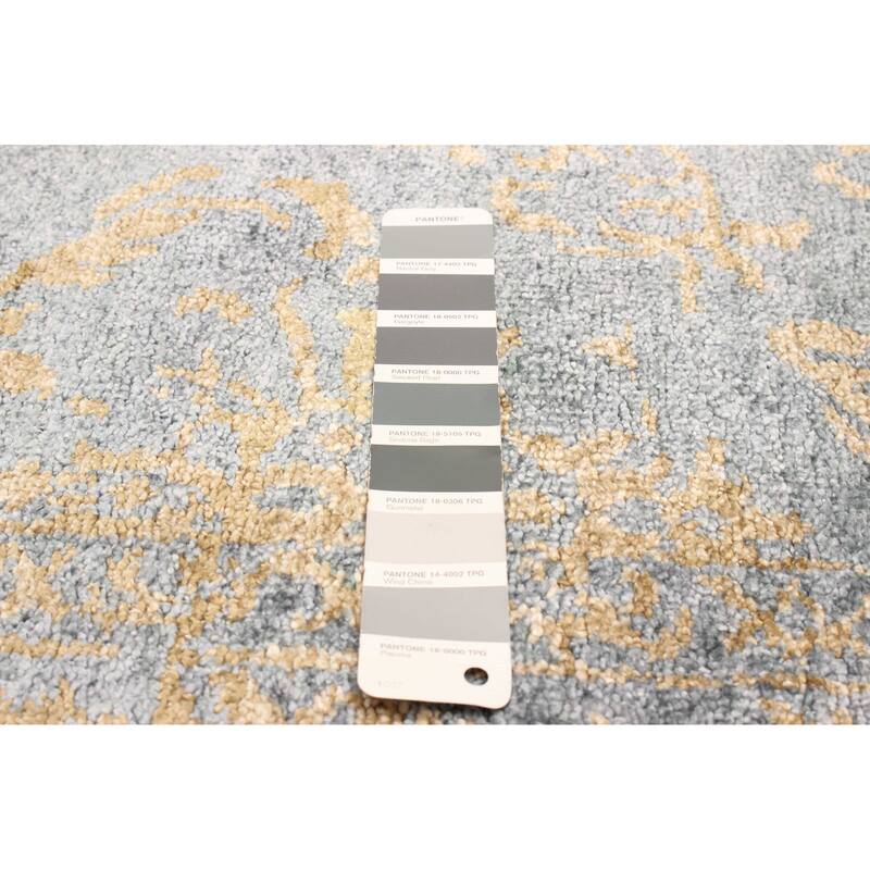 ECARPETGALLERY Hand-knotted Heritage Grey Silk Rug - 5'4 x 7'4