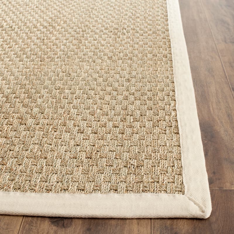 SAFAVIEH Natural Fiber Marina Basketweave Seagrass Rug
