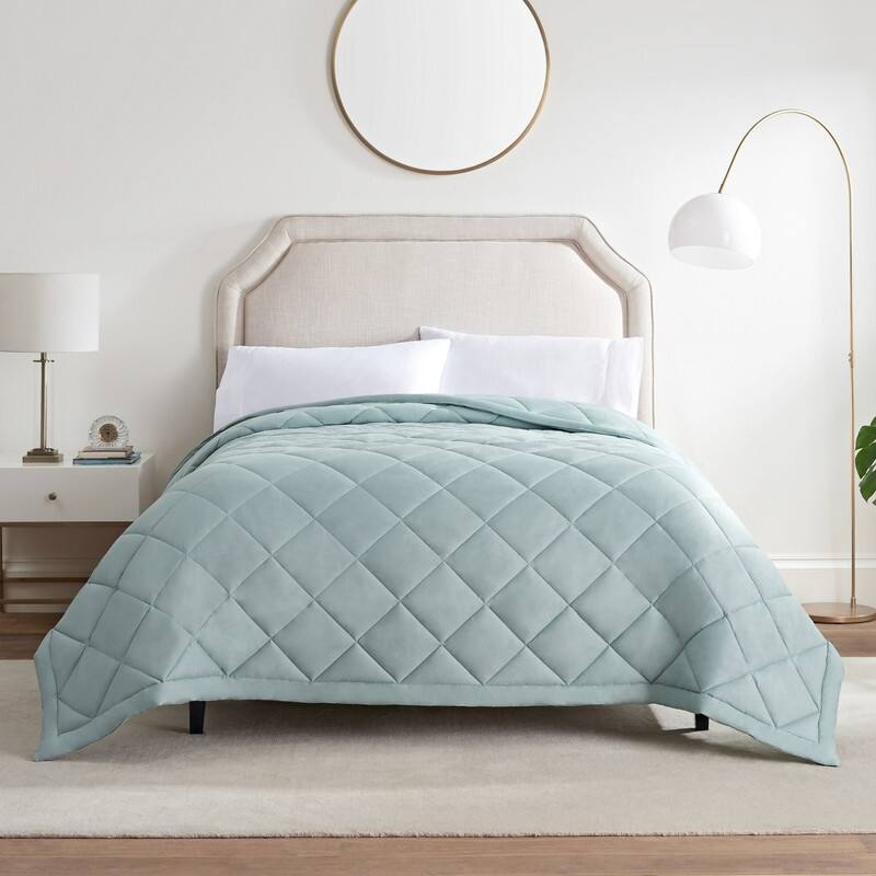 Serta Down Alternative Blanket - Full - Queen - Seaglass