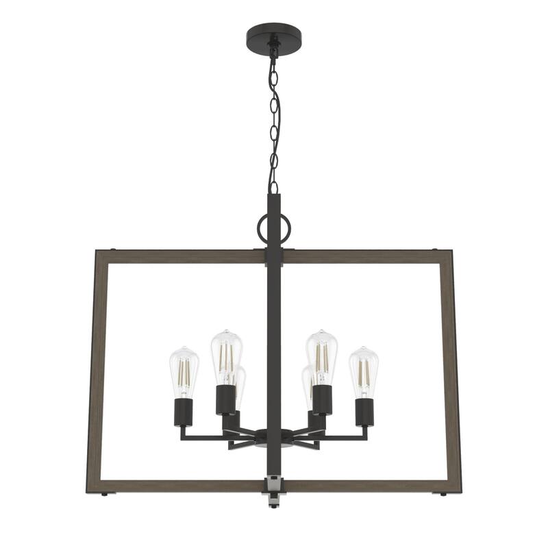 Woodburn Modern Farmhouse Pendant - Foyer, Dining Room, Living Room - Contemporary, Caged, Candle, Transitional, Rustic