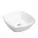 preview thumbnail 2 of 4, Karran Valera 17" Vitreous China Vessel Bathroom Sink in White