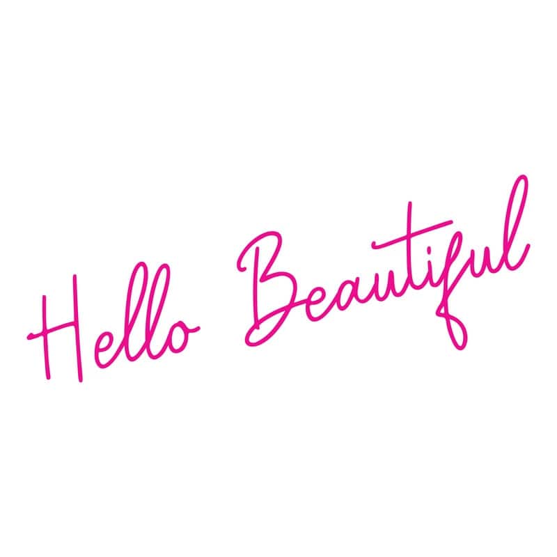 Tempaper Hello Beautiful Removable Wall Decal (1 Sheet)