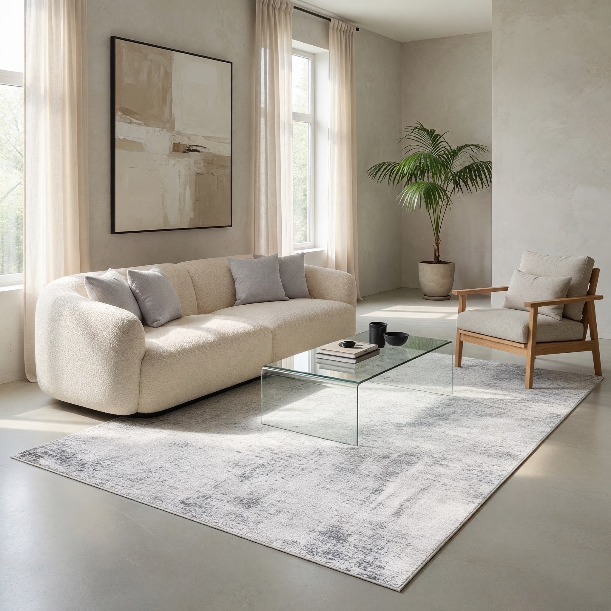 MDA Rugs Culture Collection Faded Abstract Area Rug