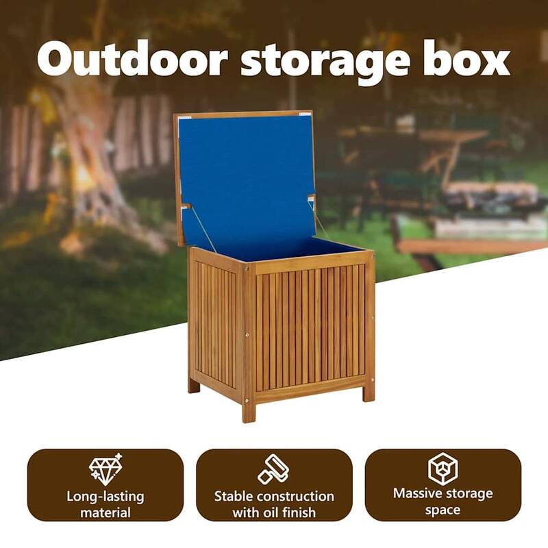 vidaXL Outdoor Storage Box, Solid Acacia Wood