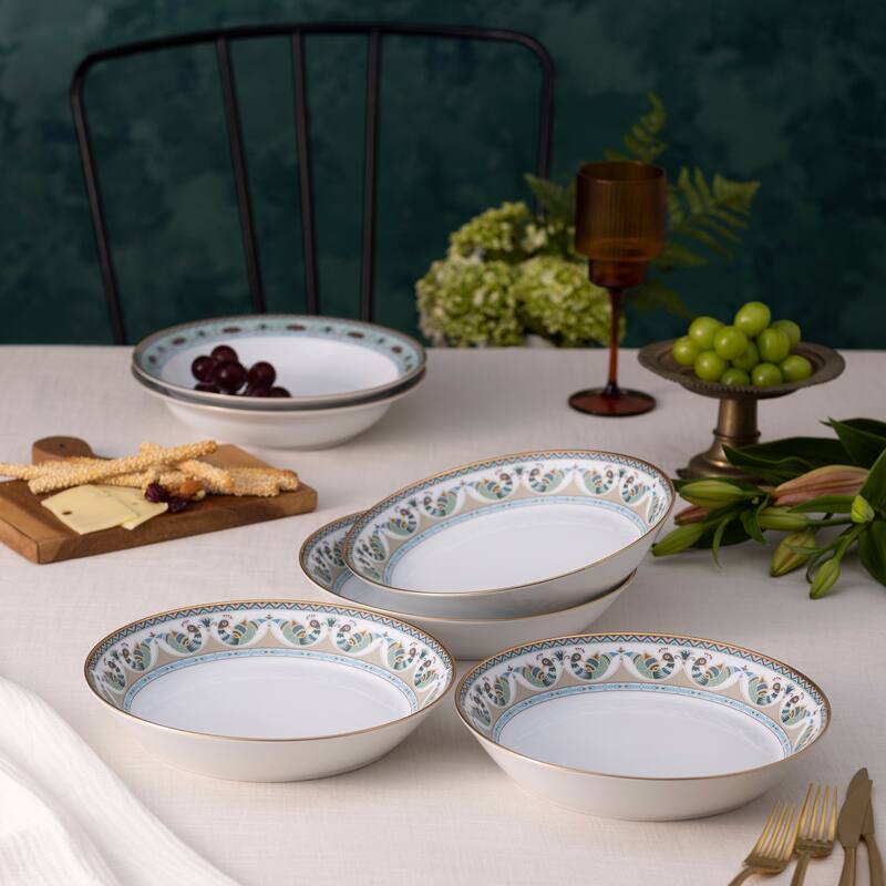 Serene Garden Set of 4 Coupe Dinner Bowls, 9-3/4", 43 oz.