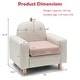 preview thumbnail 22 of 26, Gymax Kids Dinosaur/Panda/Chick Sofa Wooden Armrest Chair Couch w/