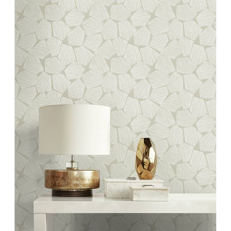 Seabrook Designs Liberta Glass Beaded Non-Woven Unpasted Wallpaper