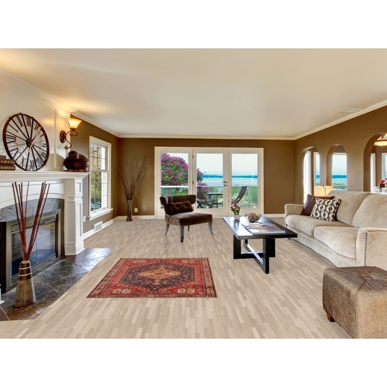 Hand Knotted Oriental 100% Wool Carpet Traditional Tribal Navy Blue & Blues Shiraz Area Rug - 5' 3'' X 3' 11''