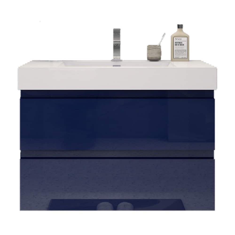 Baillie 36'' Wall-Mounted Vanity with Reinforced Acrylic Sink