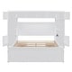 preview thumbnail 10 of 46, Versatility Queen Size Platform Bed with All-in-One Cabinet, Wooden BedFrame w/ Sockets, Shelf & 4 Drawers for Kids/Teens/Adults