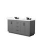 Option Dark Gray, Black Trim, Giotto Quartz Top