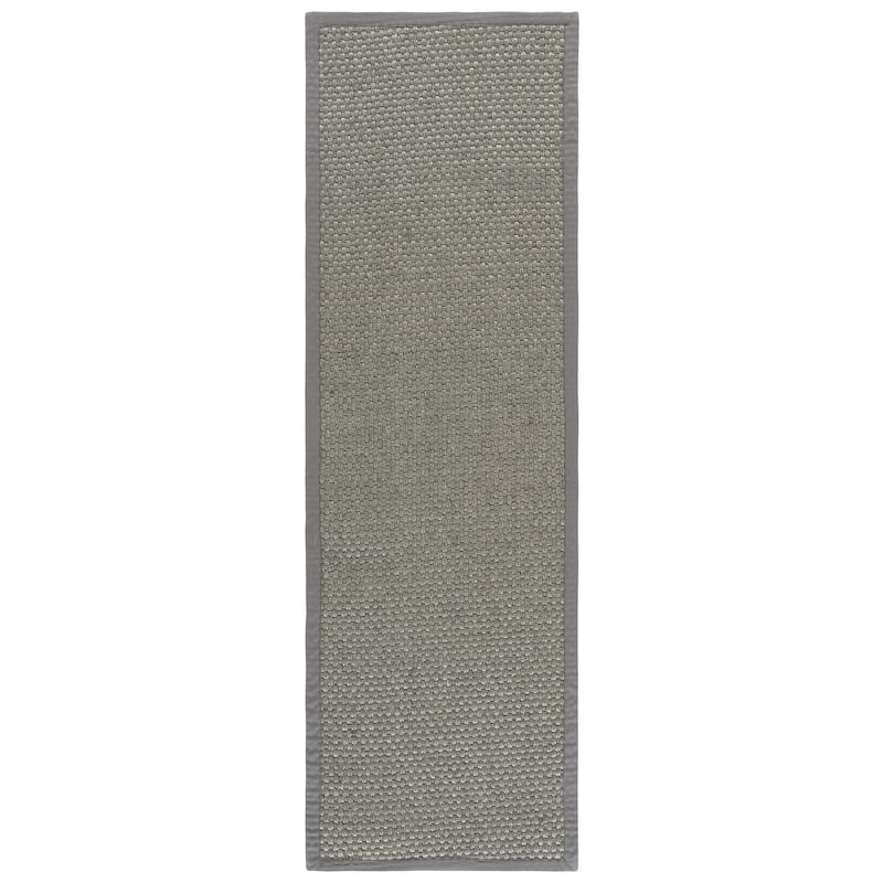SAFAVIEH Natural Fiber Maurine Sisal Rug - 2'6" x 8' Runner - Silver/Grey
