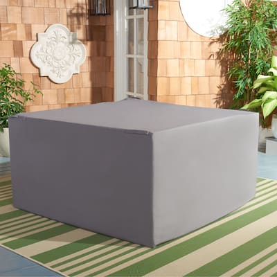 SAFAVIEH Outdoor Living Montez 4-Piece Set Grey Cover - 53.5" W x 57.5" L x 32.7" H