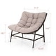 preview thumbnail 20 of 18, MAISON ARTS 2-Piece Outdoor Papasan Chairs, Oversized Rattan Lounge Scoop Chairs with Thick Padded Cushions and Steel Frame