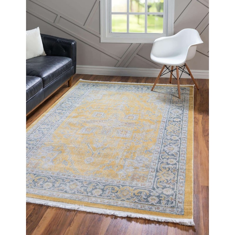 Traditional Samana Collection Area Rug - 3'3"x5'3" - Yellow