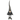 18" Gray and Black Sitting Tabletop Gnome Christmas Decoration