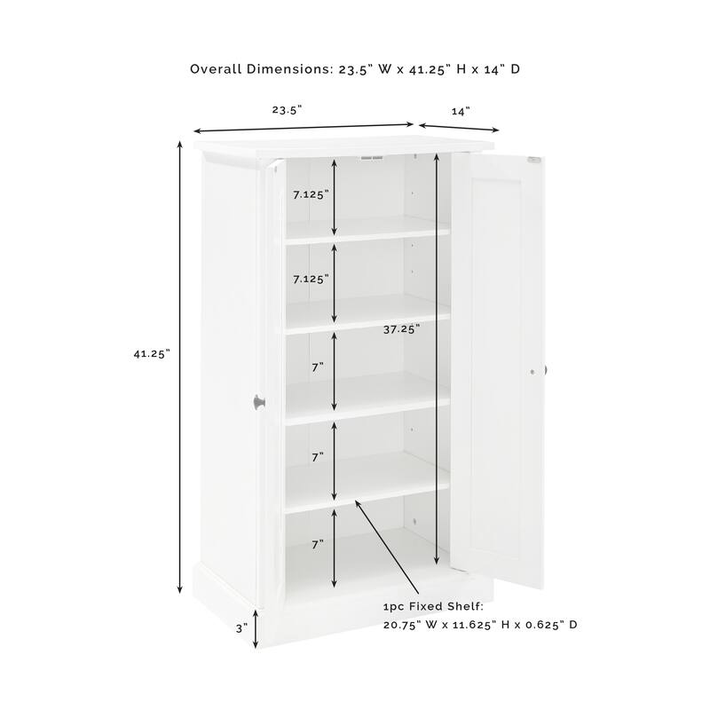 Crosley Seaside Accent Cabinet - 23.5 "W x 14 "D x 41.25 "H