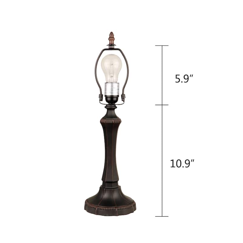 Tiffany Style Victorian Design 1-light Dark Bronze Table Lamp