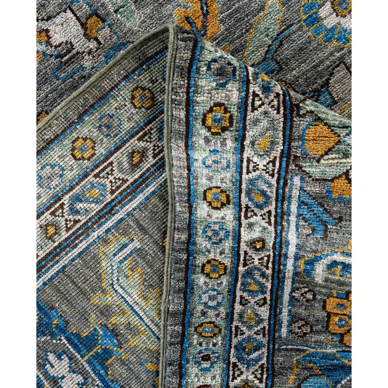 Serapi One-of-a-Kind Hand-Knotted Area Rug - Green - 7' 11" x 9' 9"