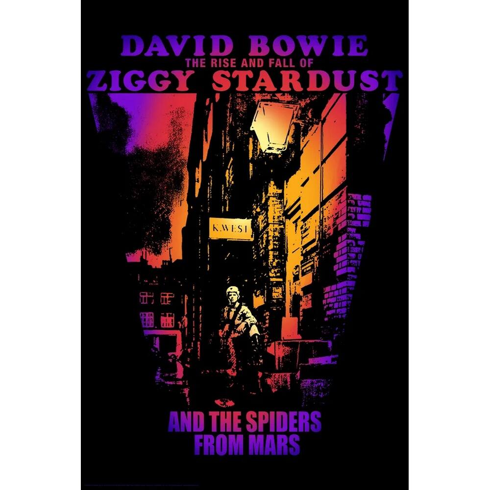 Bd Collection - Ziggy Stardust Cover David Bowie Art Poster - 24 x 36 Inch