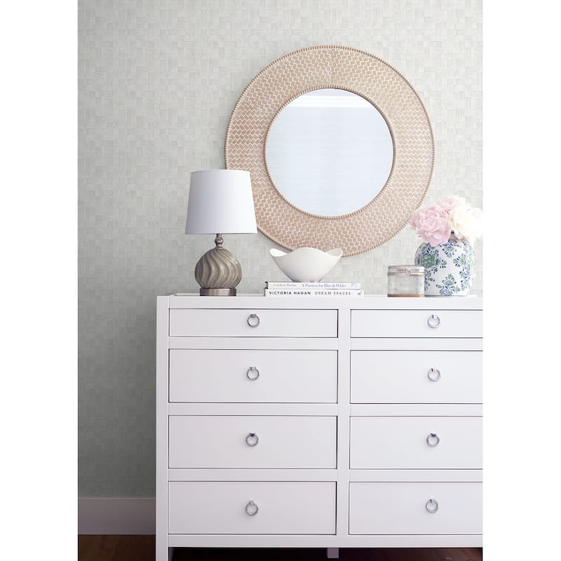 A-Street Prints Maitai Silver Abstract Wallpaper