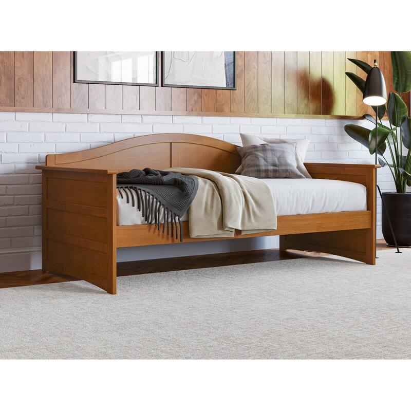 Contemporary Twin Daybed - Cool Design, Solid Wood Frame, No Box Spring Needed -