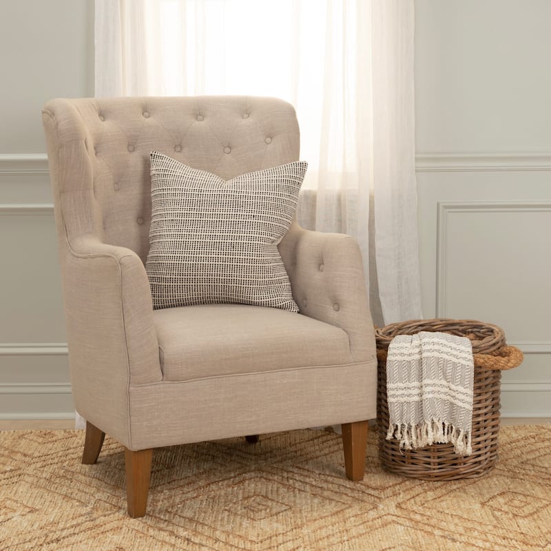 Rizzy Home Transitional Pillow Cover - 20" x 20"