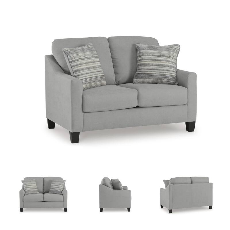 Signature Design by Ashley Adlai Gray Loveseat - 57"W x 39"D x 40"H