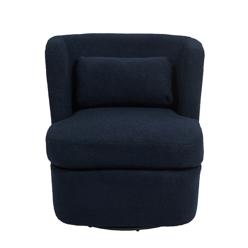 2Set 360°Swivel Barrel Chair with Cushion