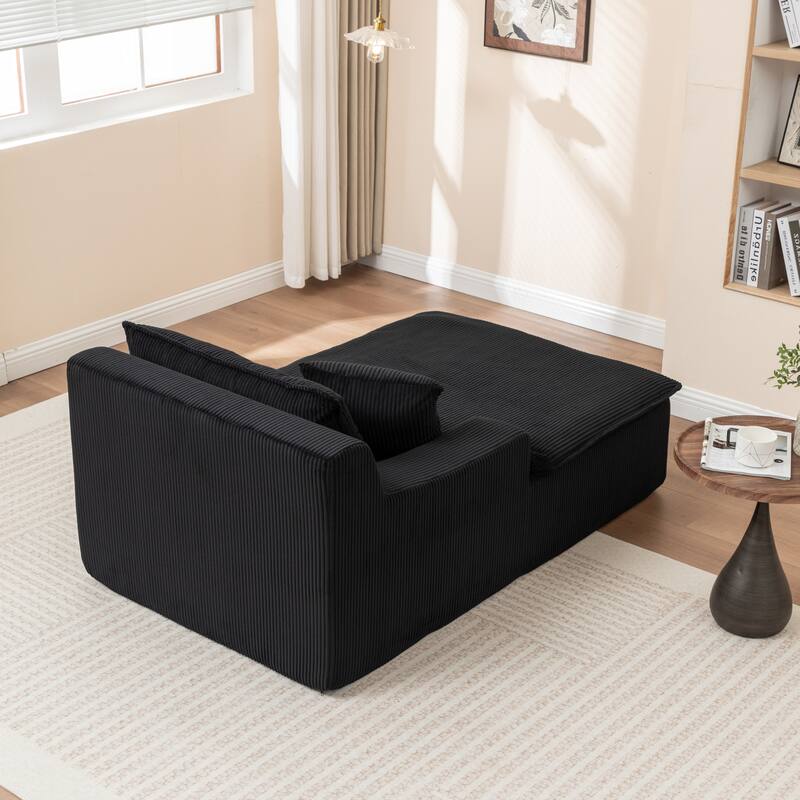 Right/Left Chaise Lounge Sofa Bed - No Assembly, Oversized Sleeper Chair - Living Room, Movie Room, Bedroom