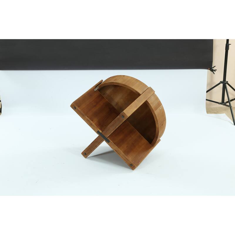 31.5 Inch Round Coffee Table for Living Room, All Solid Wood Construction - 31.5" D x 31.5" W x 18.5" H