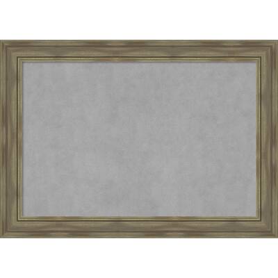 Amanti Art Alexandria Greywash Framed Magnetic Board