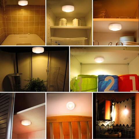3 LED Cabinet Light 16 Colors Light Support Remote Control Manual Control Closet Night Light
