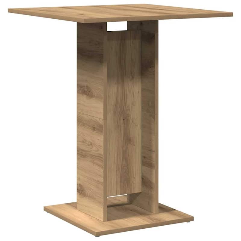 vidaXL Bistro Table Artisan Oak Engineered wood Small Durable - 23.6 x 23.6 x 29.5